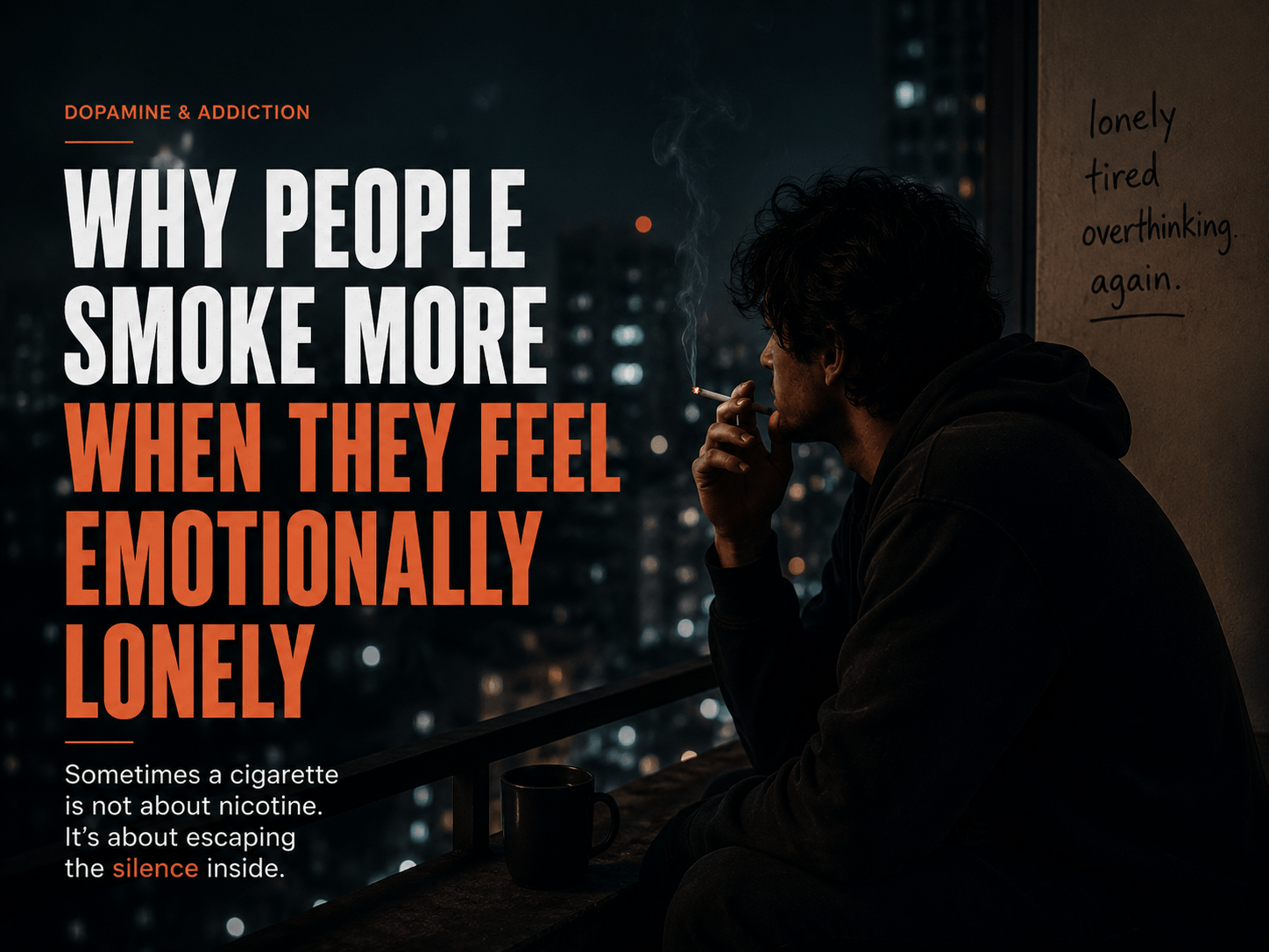 Sometimes People Smoke To Quiet Emotional Loneliness