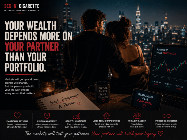 Modern couple walking confidently together through a city at night, representing partnership, emotional support, long-term success, and life satisfaction.